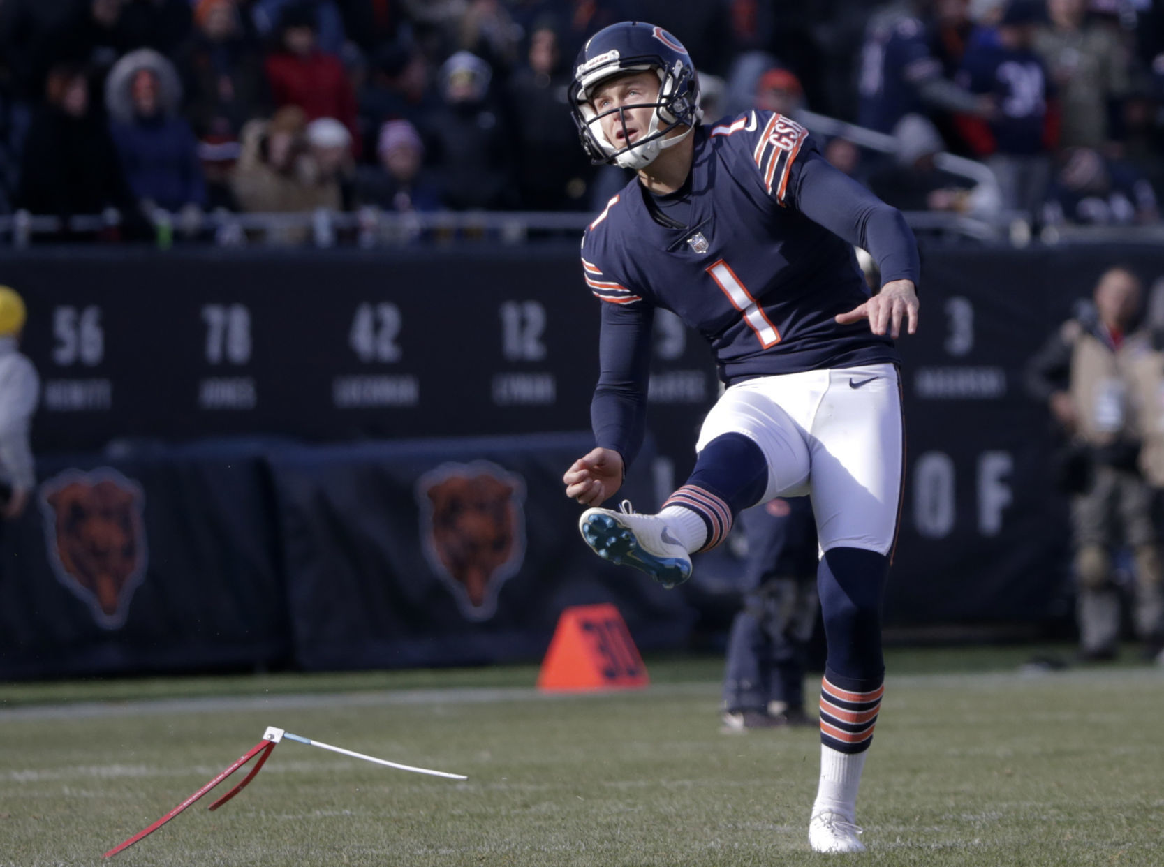 5. Parkey drove back to his Florida home with his wife, Colleen, after packing up his stuff at Halas Hall.